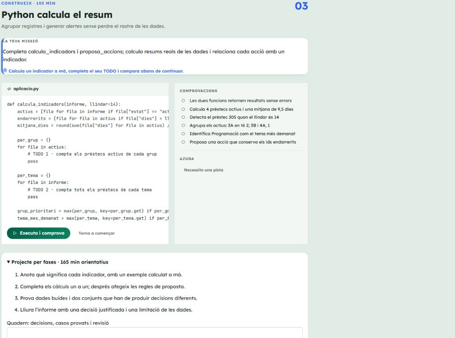 Programar els informes d’una biblioteca